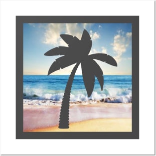 Beach palm Posters and Art